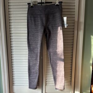 Marled purple fleece Athleta Girl leggings